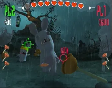 Rayman Raving Rabbids screen shot game playing